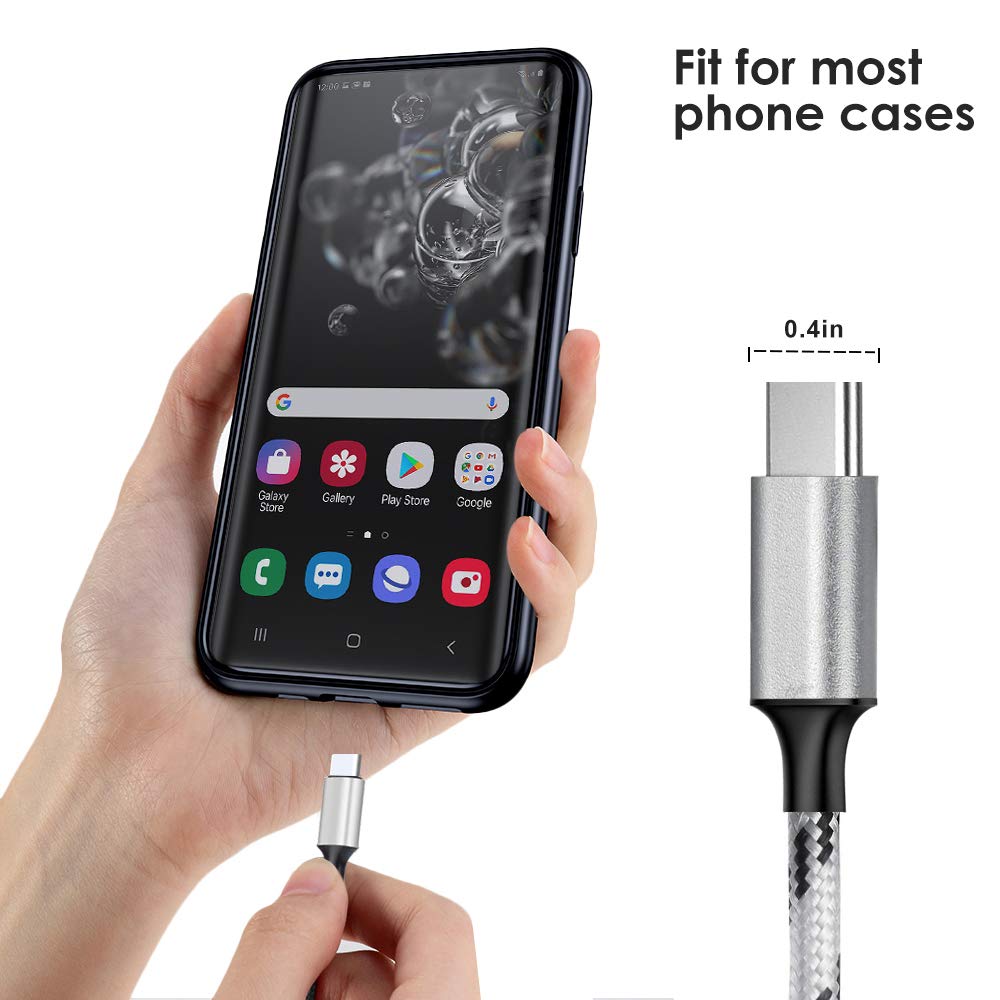 Multi Charging Cable, 10Ft 2Pack Multi Phone Charger Cable Braided Universal 3 In 1 Charging Cord Extra Long Multiple Usb Cable