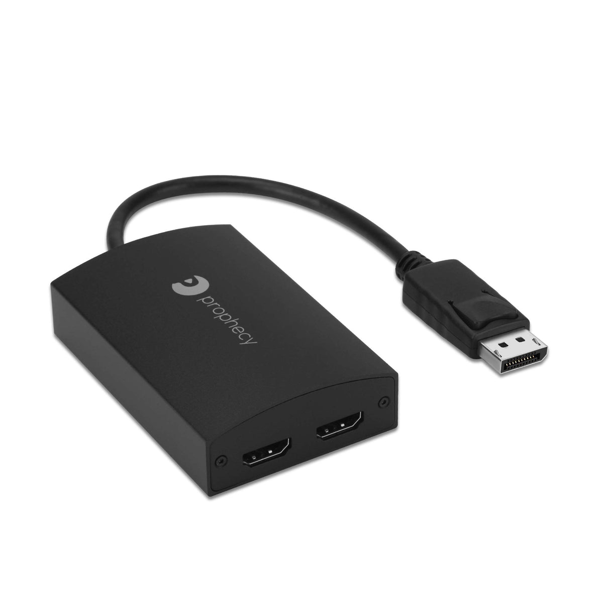 Gofanco Prophecy 1X2 Displayport 1.2 To 2 Port Hdmi Multi Monitor Adapter   Dp To Dual Hdmi Mst Hub W. Extended Display Mode, 4K