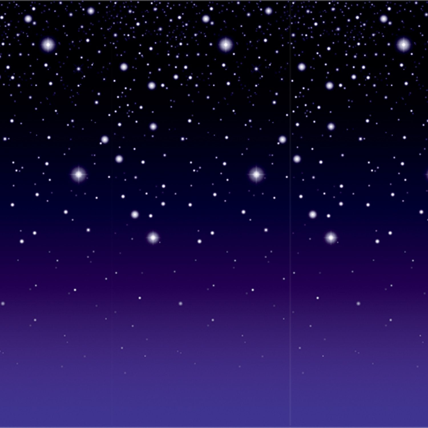 Beistle Starry Night Sky Backdrop, Awards Night Decor & Hollywood Decorations for Parties & Gatherings, Insta-Theme Nighttime St