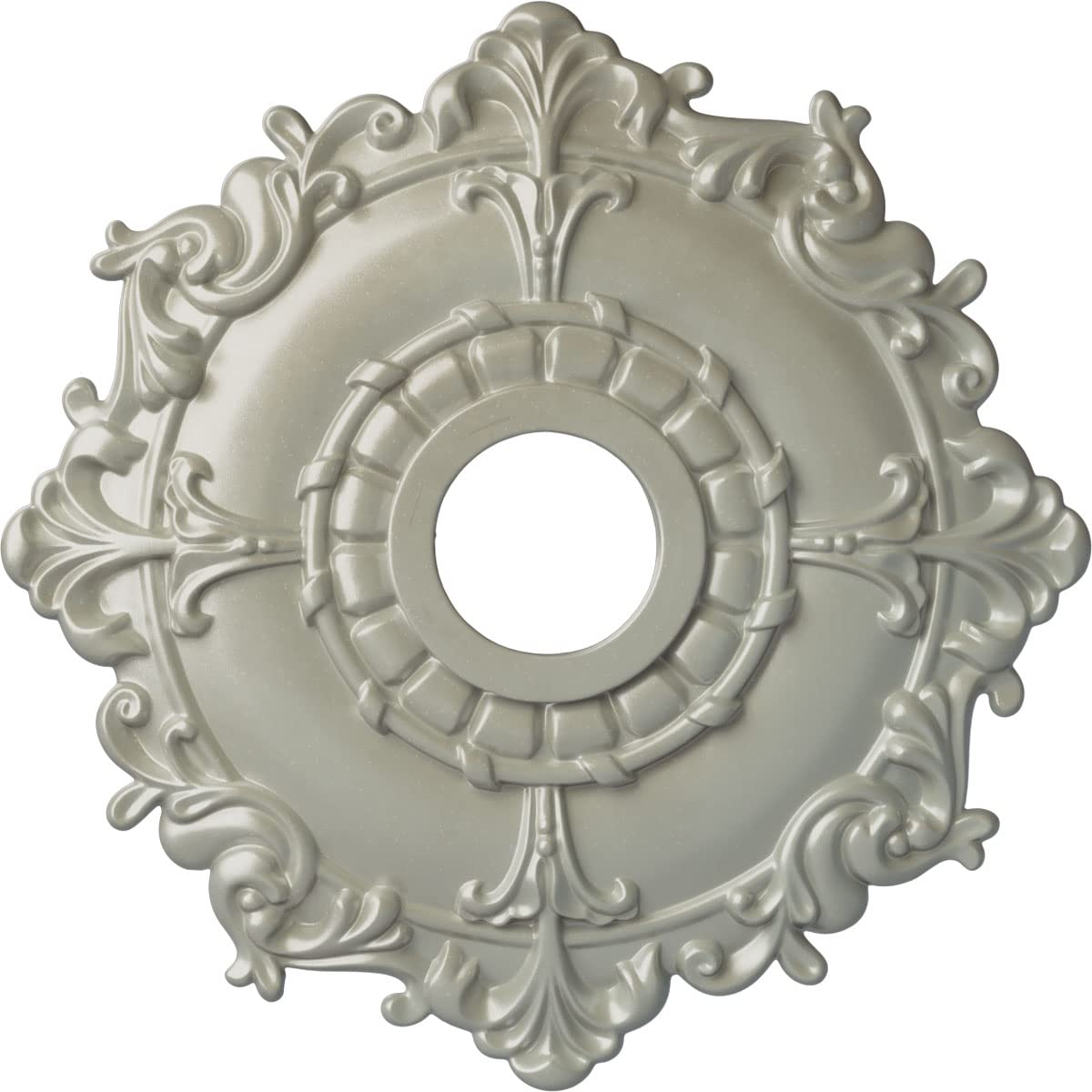 Ekena Millwork Cm18Rlfcs Riley Ceiling Medallion, 18''Od X 3 1/2''Id X 1 1/2''P, Flash Copper