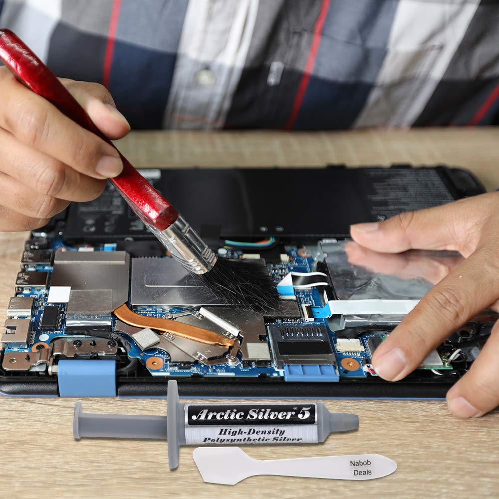 Arctic Silver 5 Thermal Cooling Compound Paste 3.5G High Density Polysynthetic Silver (As5 3.5G W/Tool)