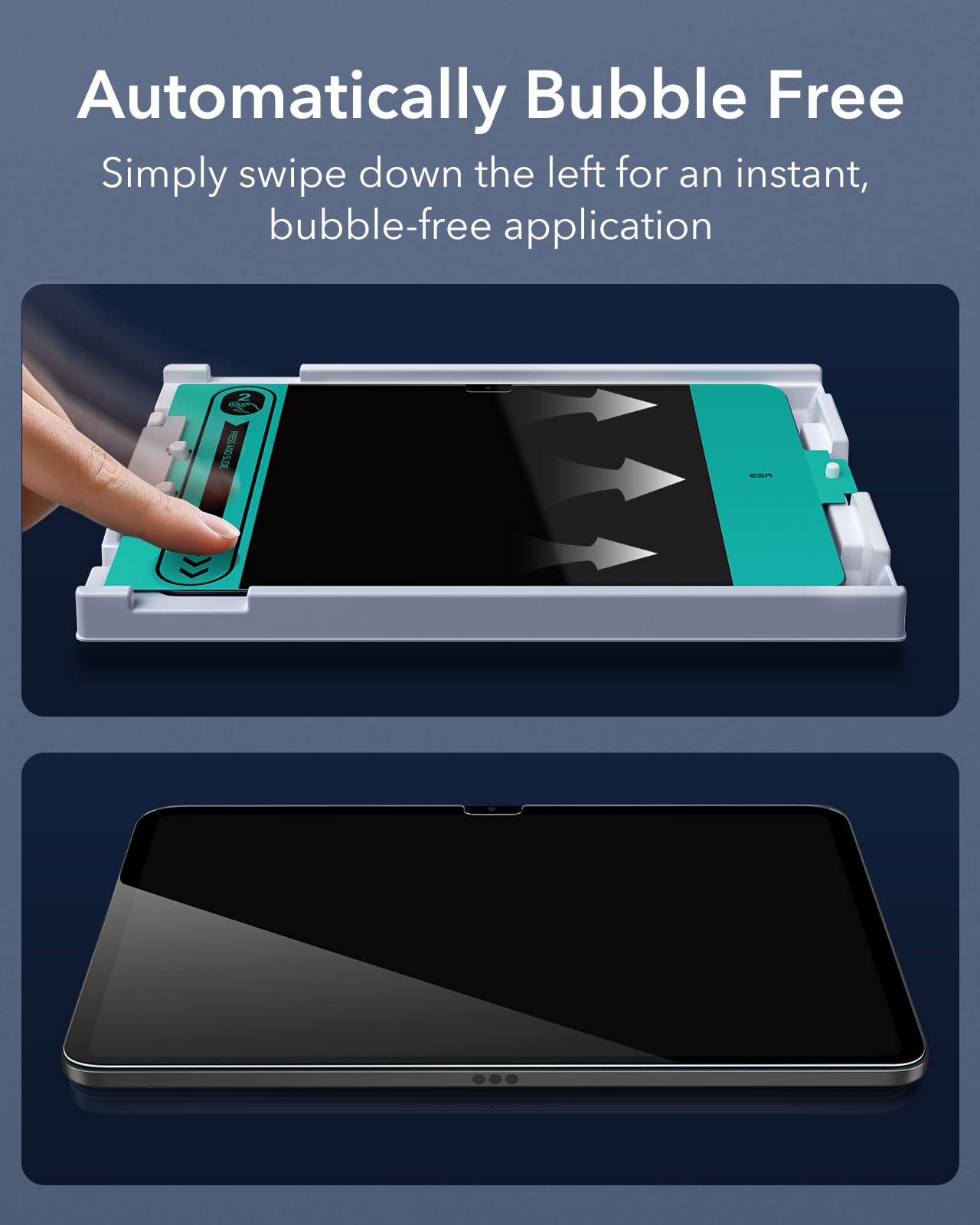 Esr 2 Pack Screen Protector For Ipad 11Th/10Th Generation A16 (11/10.9 Inch, 2025/2022), 9H Tempered Glass Film With Easy Application Tray, Scratch Resistant, Bubble Free, Hd Clarity, Touch Sensitive