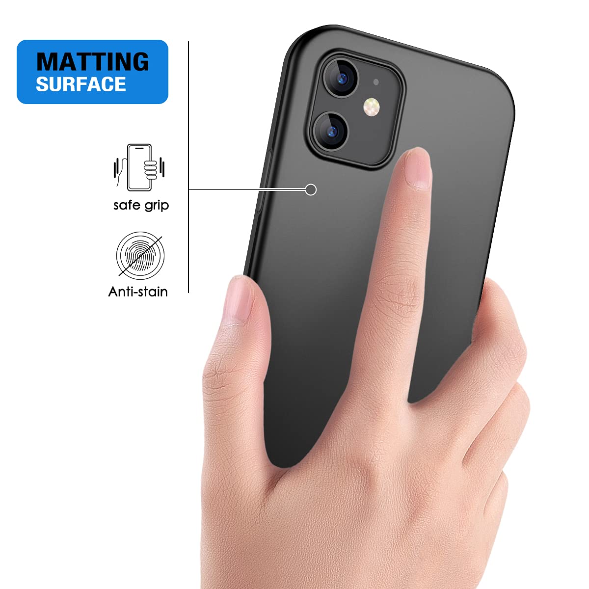 Suritch Compatible With Iphone 12 Mini Case 2020, [Built In Screen Protector] Full Body Protection Shockproof Rugged Bumper Soft