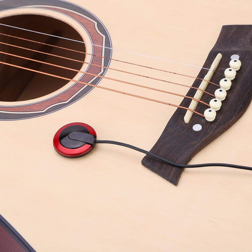 Guitar Pickup, Universal Piezo Contact Tranucer Microphone Pickup For Guitar, Ukulele, Violin, Cello, Mandolin Instruments Piezo
