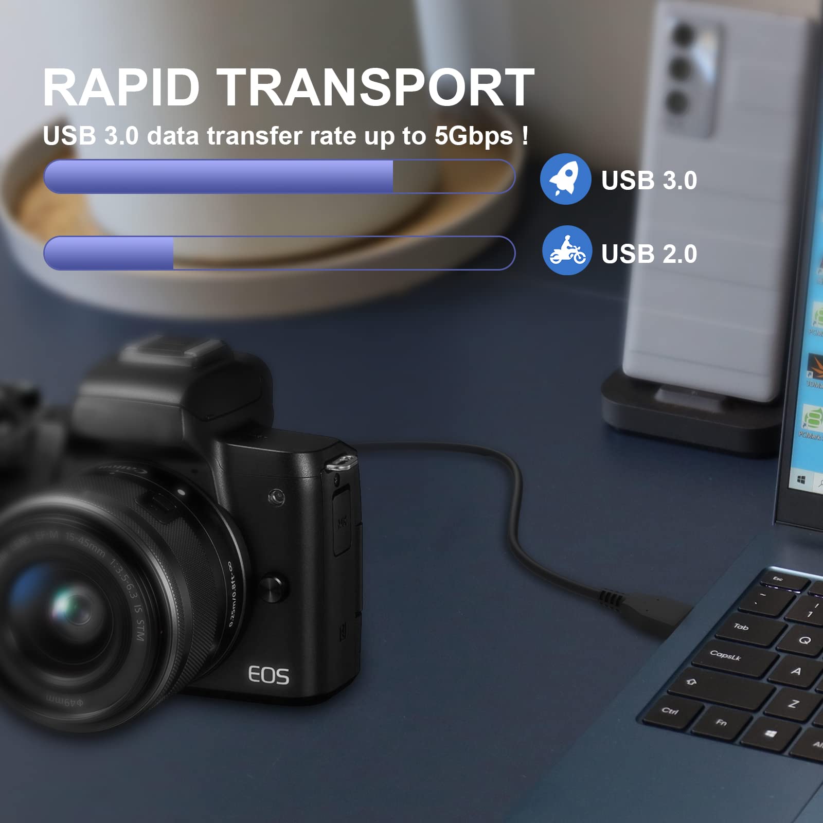 Replacement Nikon Uc E22 Ifc 150U Ii Camera Cable Compatible With Canon 5Ds, Eos 5D Iv, Eos 7D Mark Ii, Nikond5 D500 D800 D800E