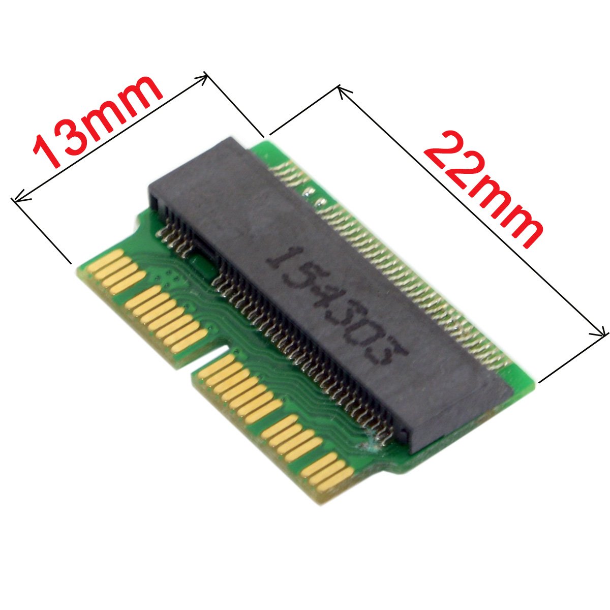 Nfhk 12+16Pin 2014 2015 Mac To M.2 Ngff M Key Ahci Ssd Convert Card For Mac A1493 A1502 A1465 A1466