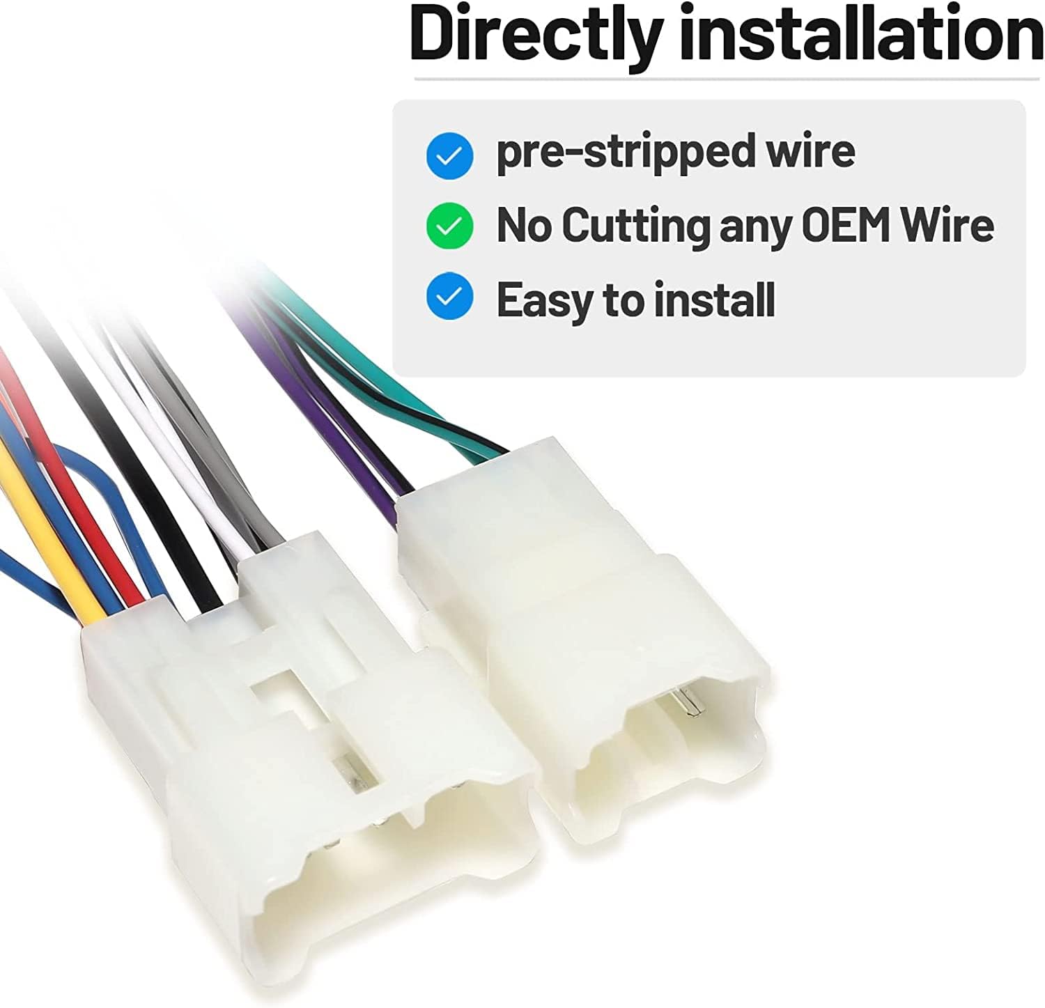 Red Wolf Car Radio Iso Wiring Harness Compatible With Toyota 2005 2020 Tacoma, 1996 2009 Rav4, 2004 2018 Tundra, Subaru 2014 2019 Wrx Forester Non Jbl System Aftermarket Stereo Iso Wire Cable Plug