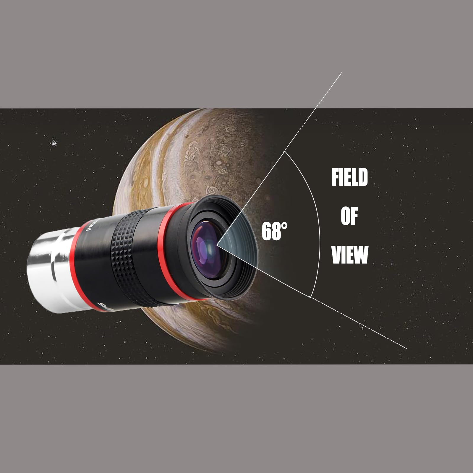 Svbony Telescope Eyepiece, 68 Degree Ultra Wide Angle Eyepiece 6Mm, High Definition Fully Coated Telescope Accessories For Plane