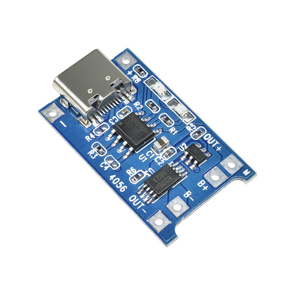 Diymore 10Pcs Tp4056 Type C Usb 5V 1A Battery Charger Module Charging Board With Dual Protection Functions