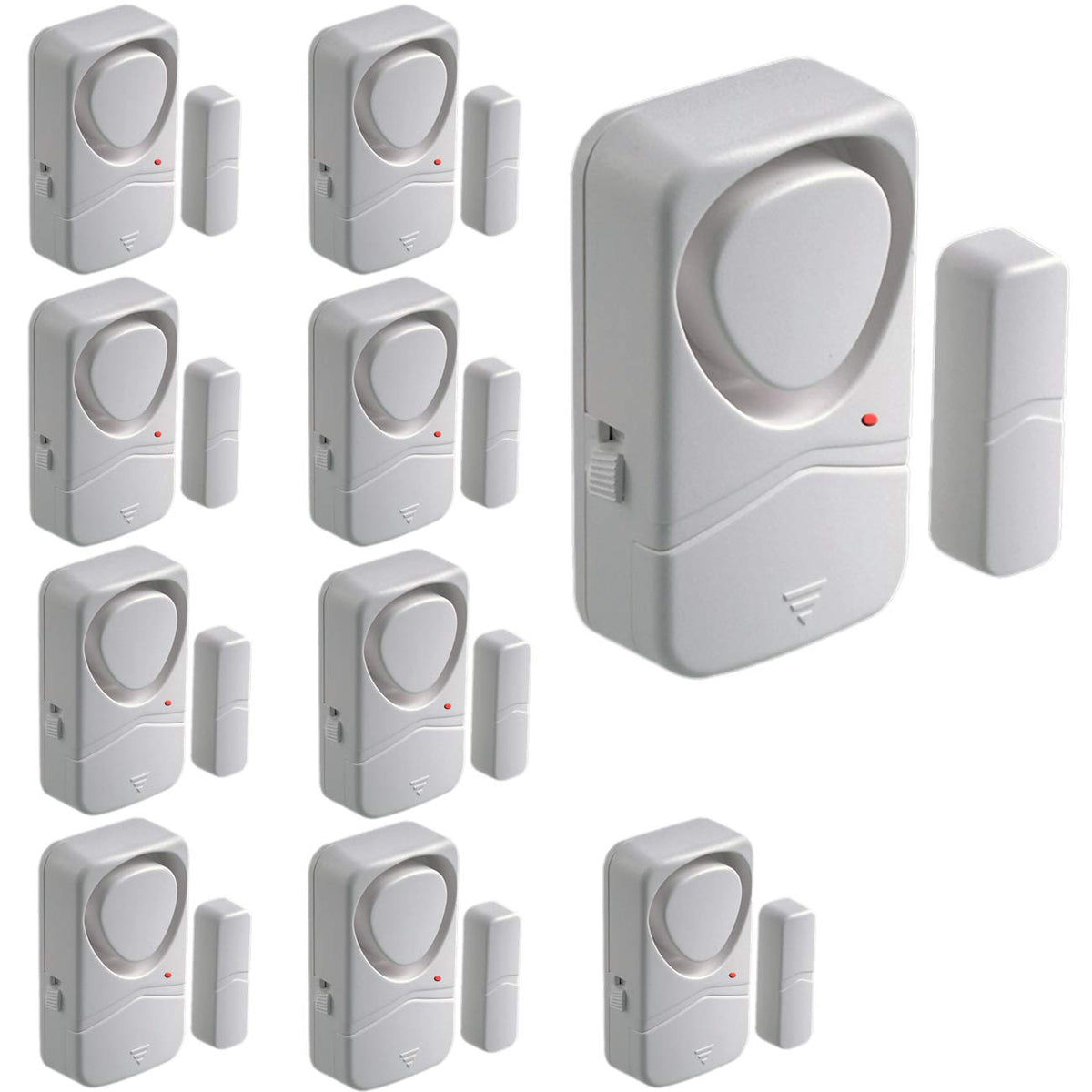 Hendun Home Security Door Alarms, 10 Pack,Updated Magnetic Sensor Alert, Window Alarms, Pool Door Alarm For Kids