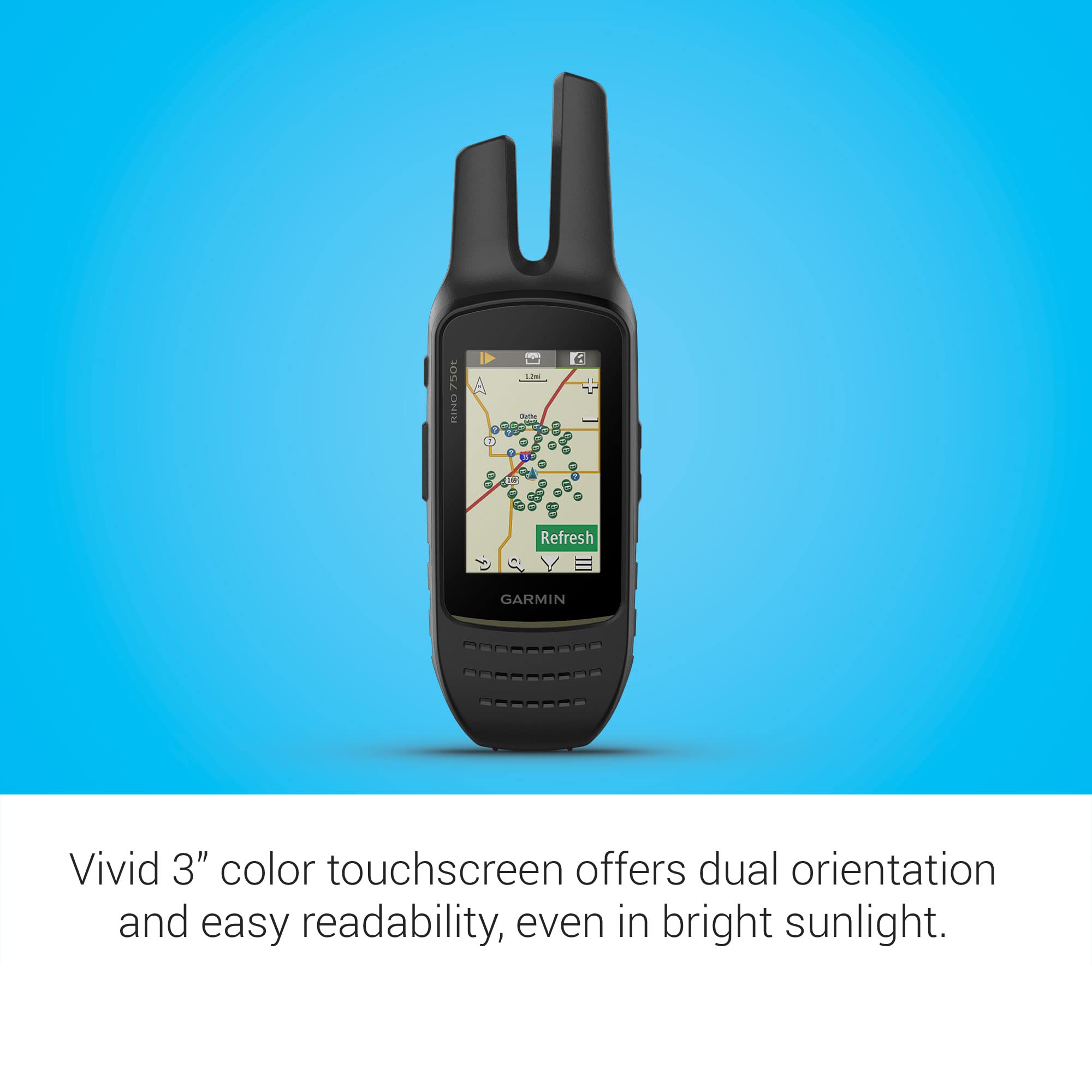 Garmin Rino 750T Two Way Radio With Topo Mapping