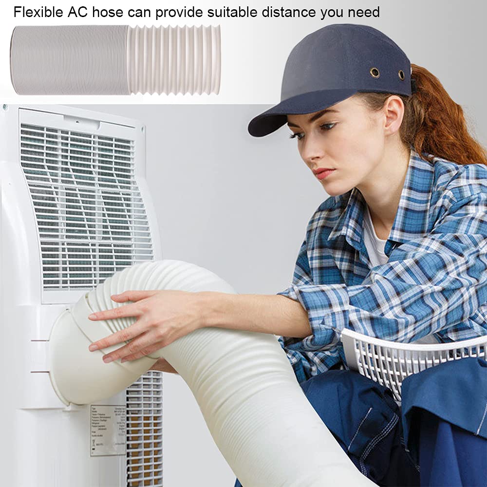 Bewave Portable Air Conditioner Hose, Portable Exhaust Vent Hose With 5.9 Inch Diameter, Universal Replacement Ac Vent Hose Leng