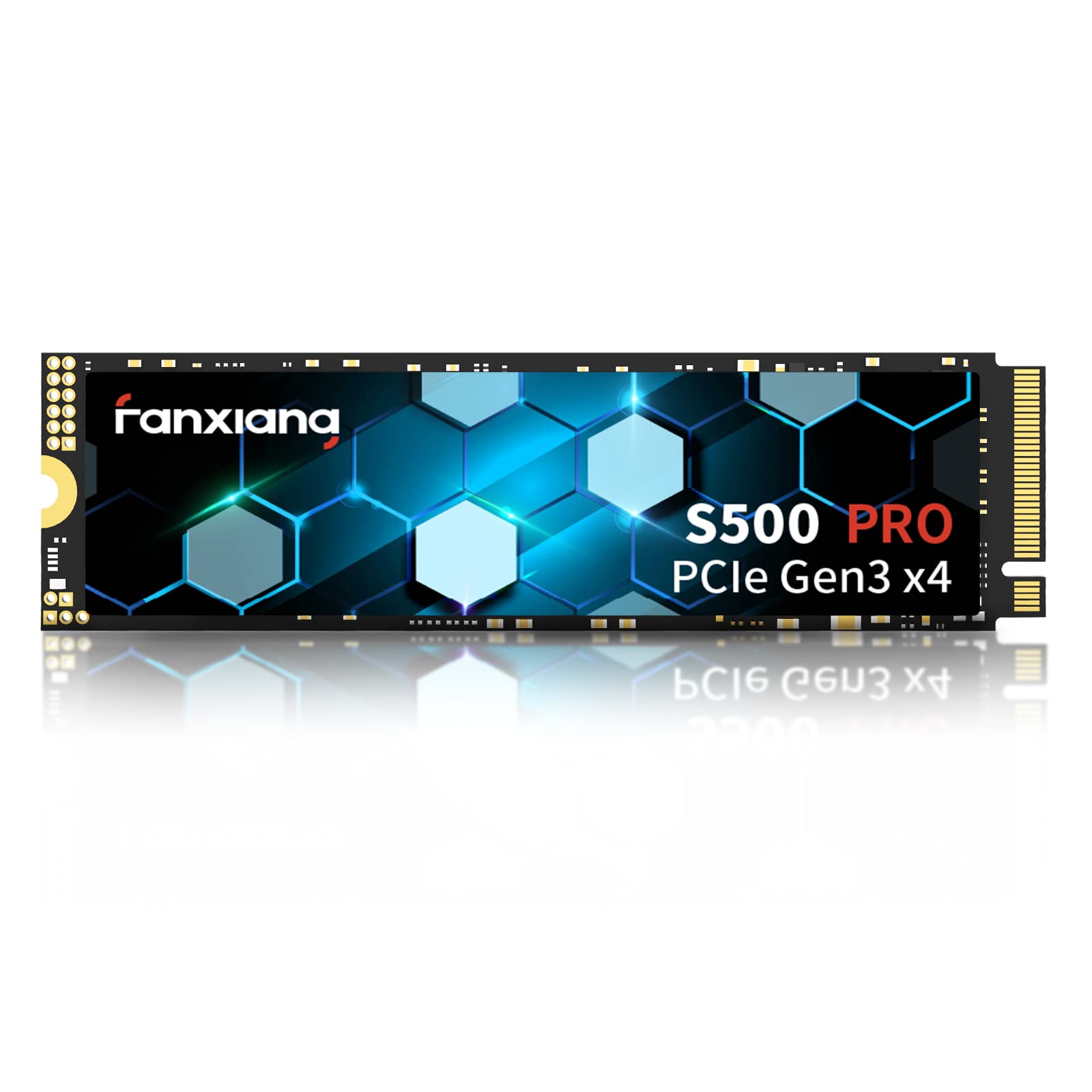 Fanxiang S500 Pro 1Tb Nvme Ssd M.2 Pcie Gen3X4 2280 Internal Solid State Drive, Slc Cache 3D Nand Tlc, Up To 3500Mb/S, Compatibl
