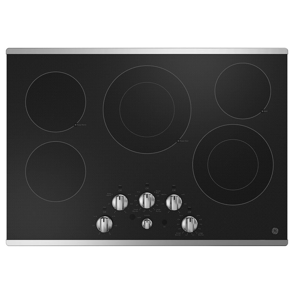 Ge Jep5030Stss 30 Inch Stainless Steel 5 Burner Electric Built In Cooktop