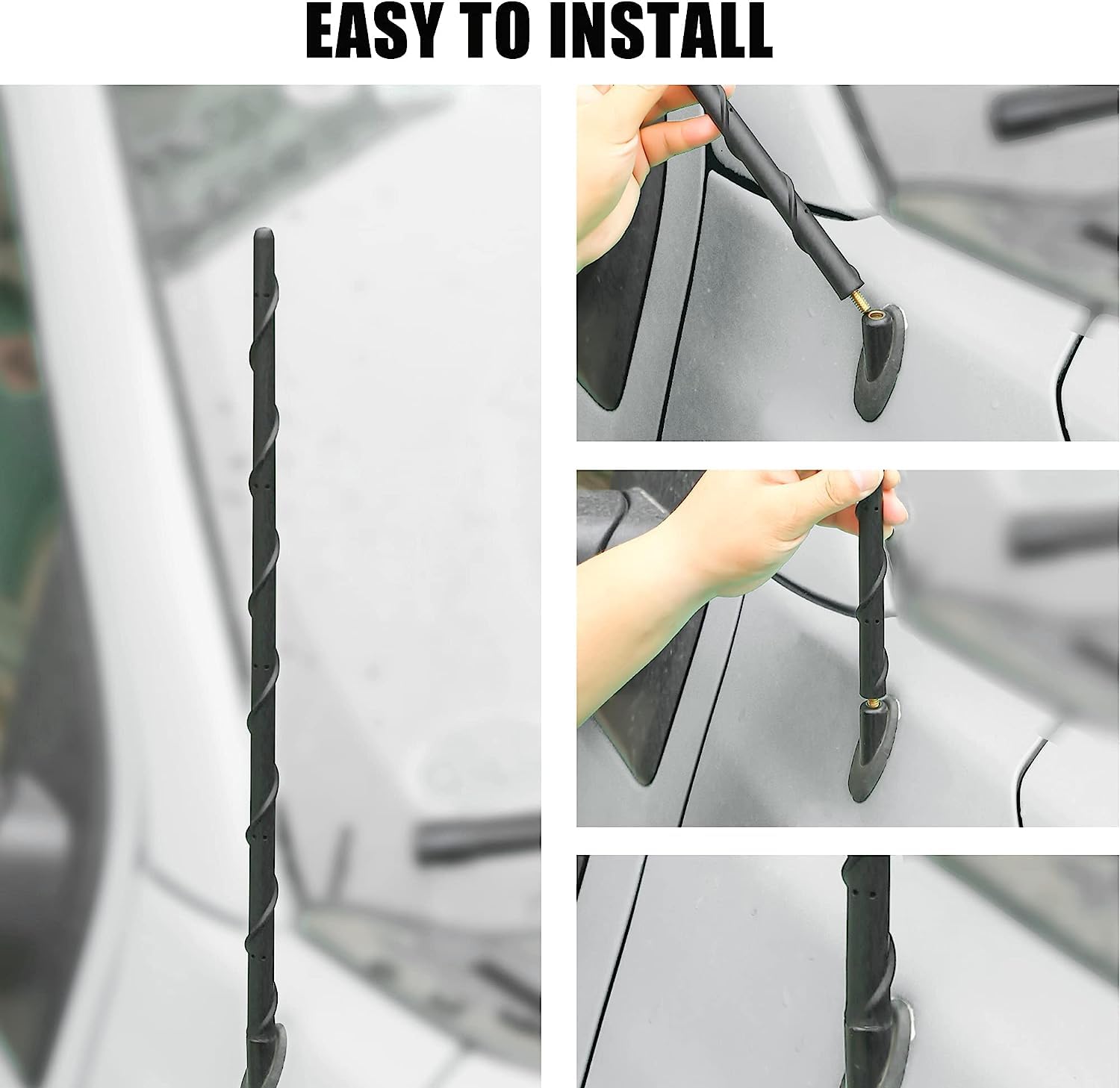 16 Inch Antenna For 1995 2025 Toyota Tundra Tacoma Fj Cruiser, Toyota Accessories, Truck Car Toyota Tundra Tacoma Antenna Replacement For Am Fm Reception