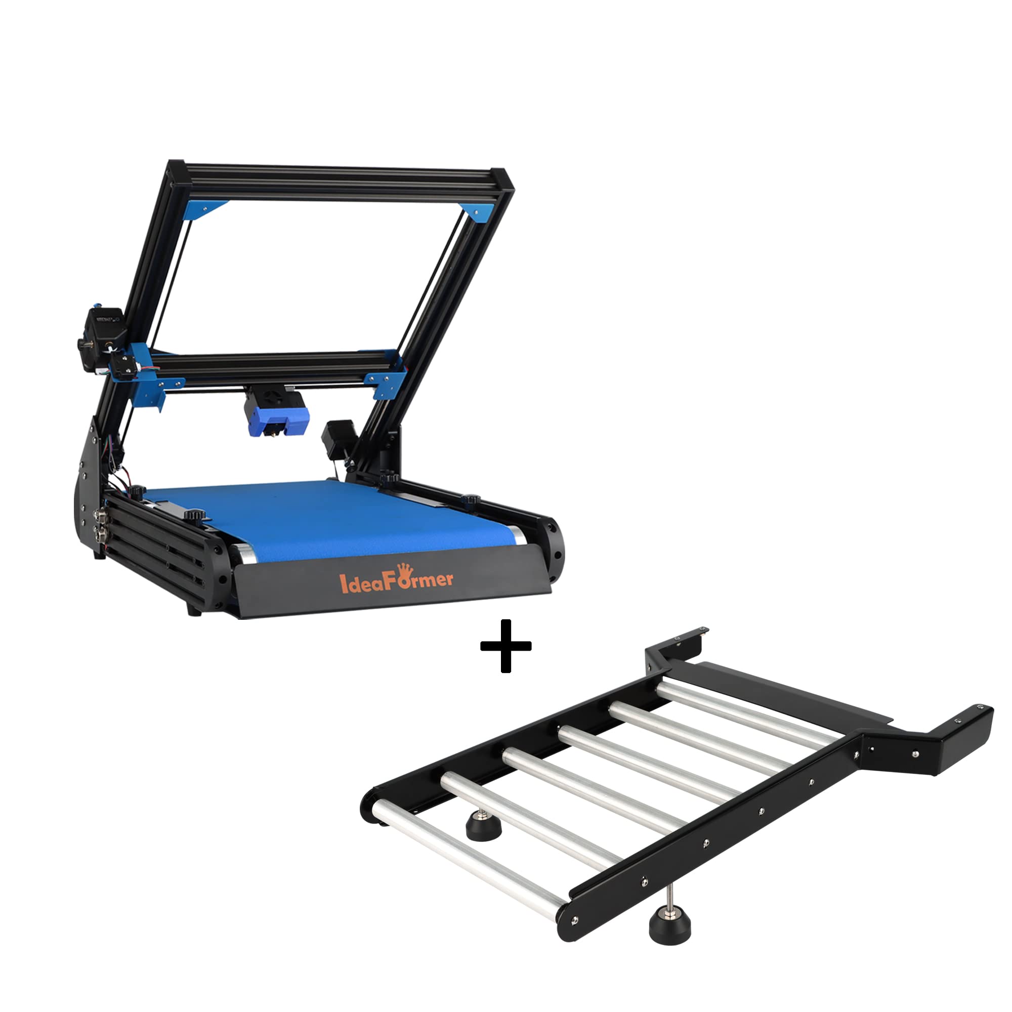 Ideaformer 3D Ir3 Belt Printer Conveyor 3D Printer Extended Removable Expansion Bracket Splice Roller Set Original Replacement O