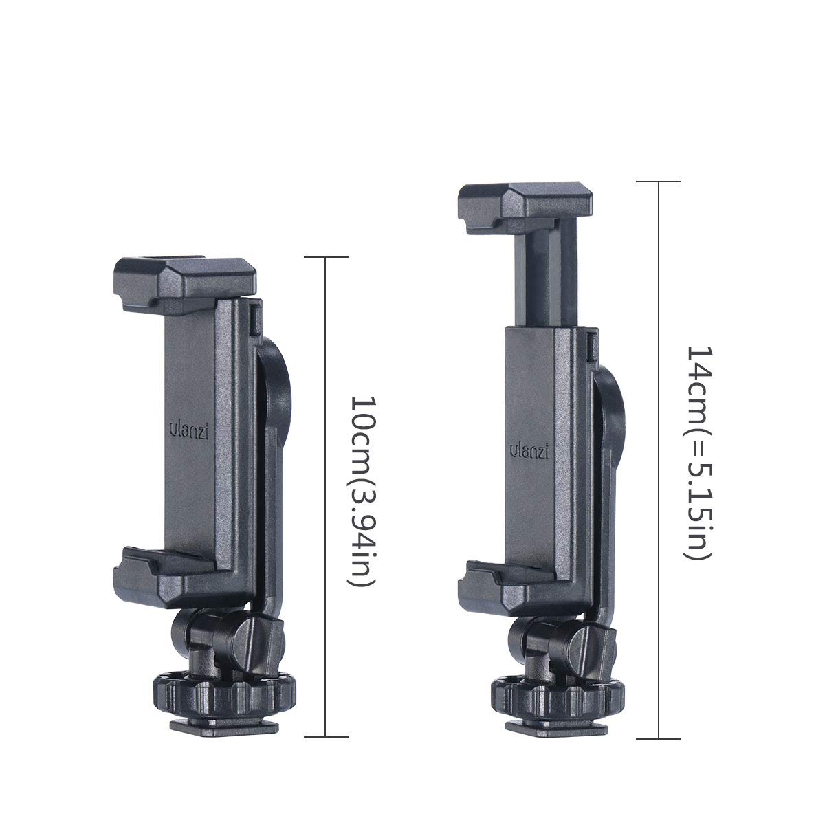 Ulanzi St-06S Camera Hot Shoe Phone Holder Flexible Phone Tripod Mount Adapter W Double Cold Shoe Mount For Microphone Led Light