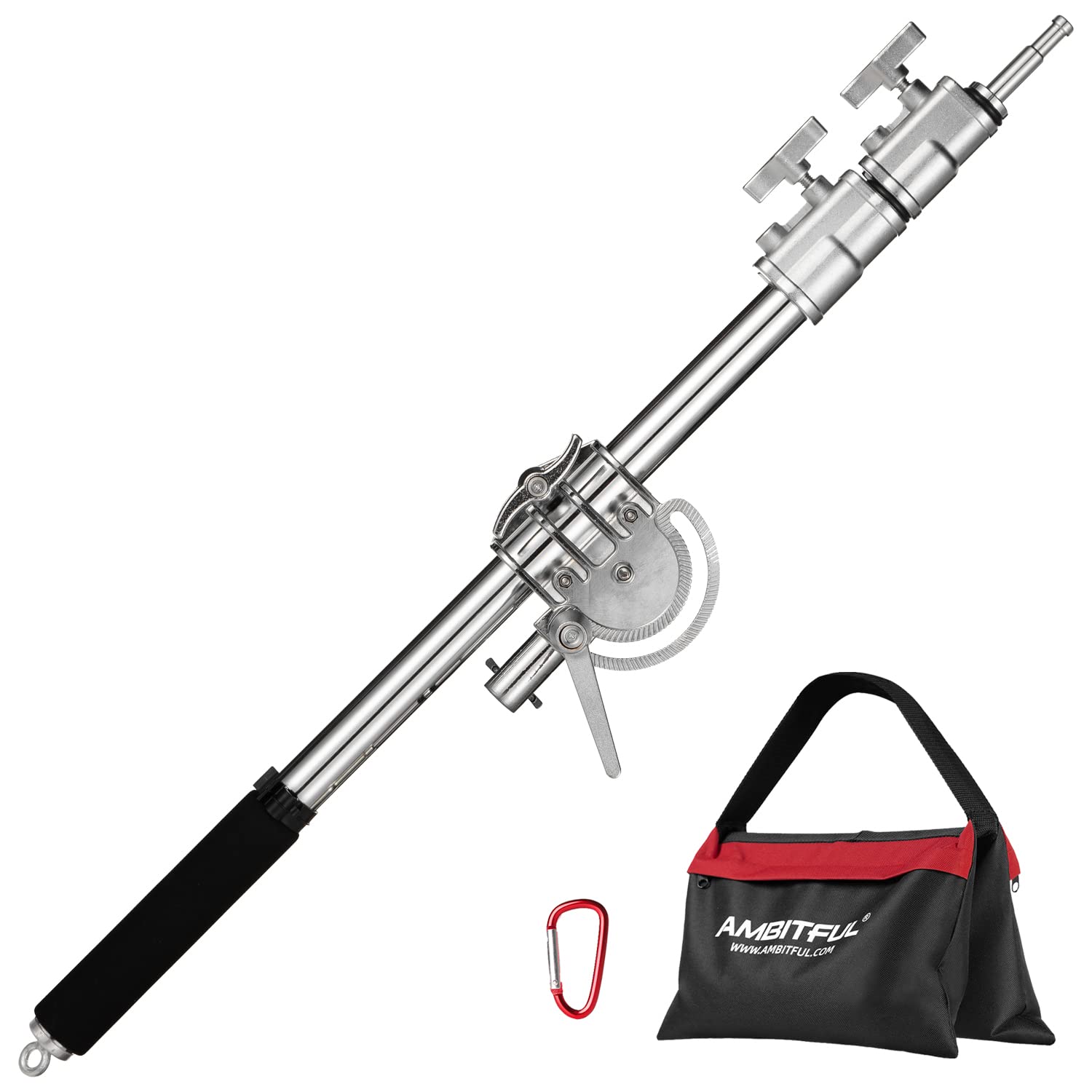 AMBITFUL MF-01 Metal Heavy Stainless Cross Arm Steel Longest 232 cm Photo Studio Kit Boom Arm 94 cm - 232 cm 37-91 Inch Light St
