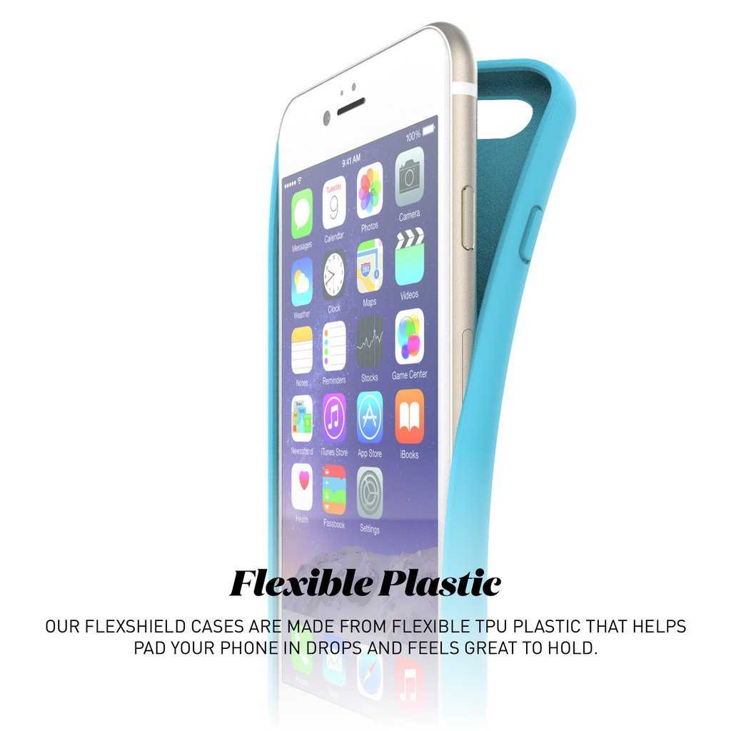 Agent18 Iphone 6 Plus Case, Flexshield Blue Preppy