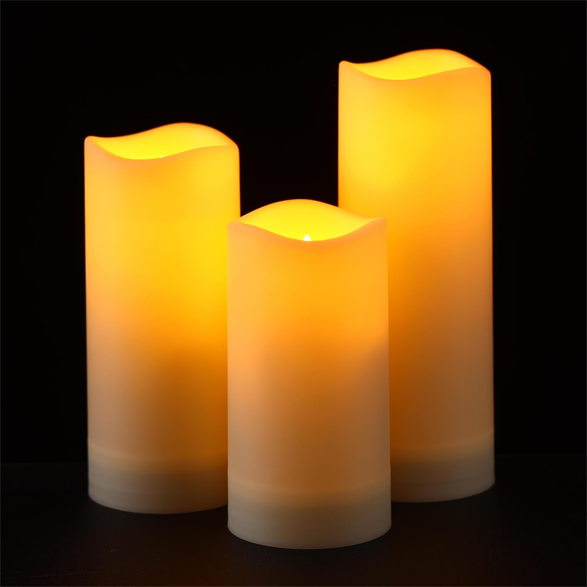 Pandaing 36 Pack Waterproof Outdoor Flameless Candles, Battery Operated Flickering Led Candles With Remote Control And Timer For