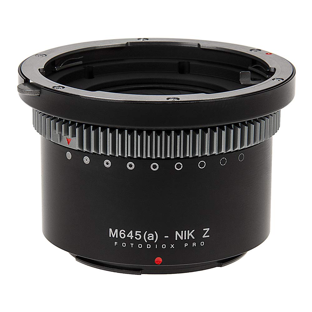 Fotodiox Pro Iris Lens Mount Adapter Compatible With Mamiya 645 Af/Af D Lenses To Nikon Z Mount Cameras