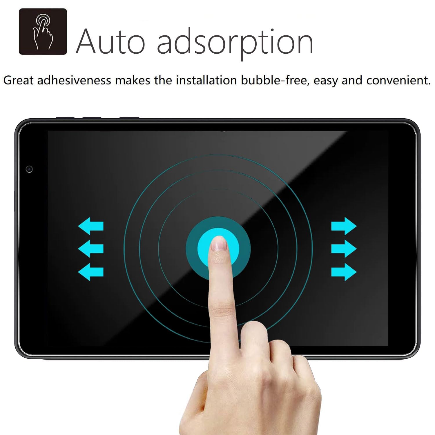 Zukof 2 Pcs Tempered Glass For Blu M8L Tablet 8 Inch/ M8L 2022 Tablet/ M8L Plus Tablet, Blu M8L Tablet Screen Protector/ M8L 202