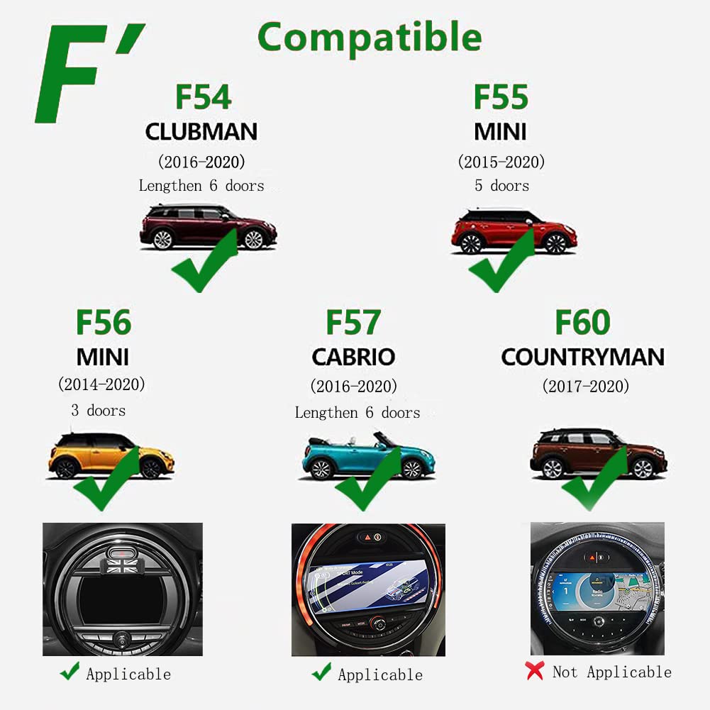 Hesanzol Mobile Phone Holder For Mini Cooper S Jcw One F54 F55 F56 F57 F60, Special Navigation Mobile Phone Mount For Central Co