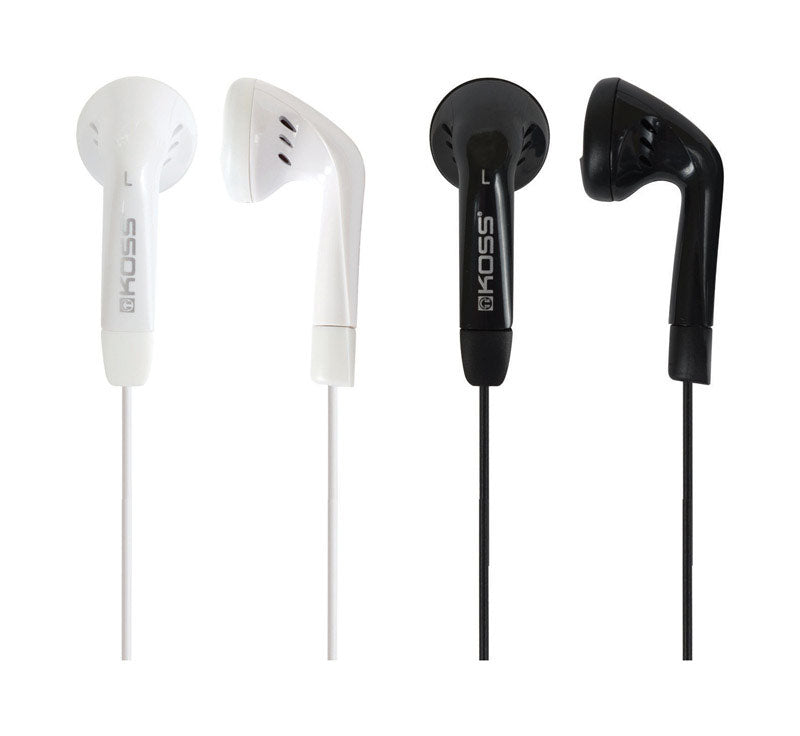 Earbud On Ear Wht/Blk (Pack Of 1)