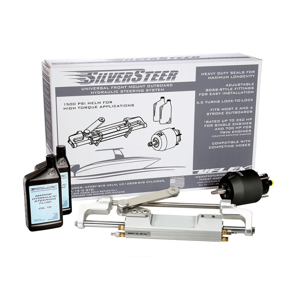 Uflex Silversteer&Trade; 2.0 High-Performance Front Mount Outboard Hydraulic Steering System - 1500Psi Fm V2,WBAUVA001345266