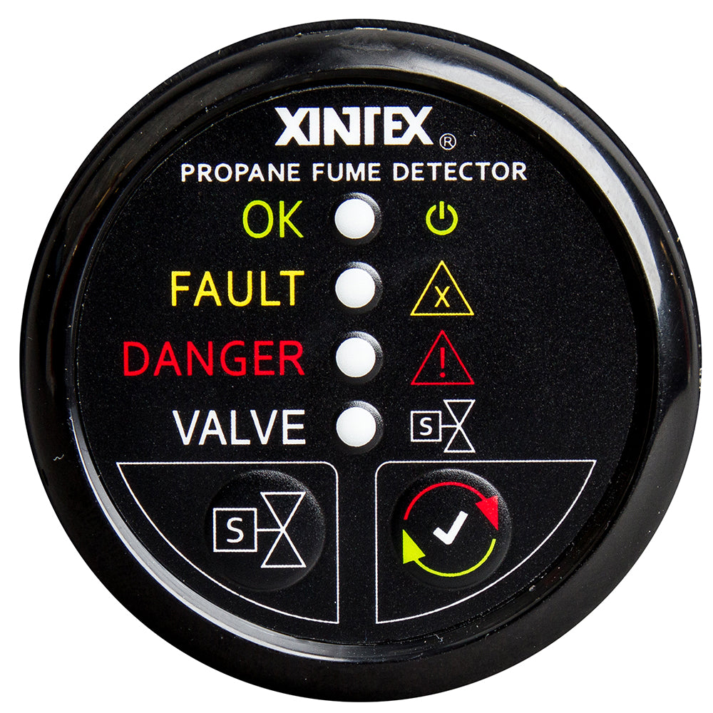 Fireboy-Xintex Propane Fume Detector W/Plastic Sensor &Amp; Solenoid Valve - Black Bezel Display,WBAUVA001345273