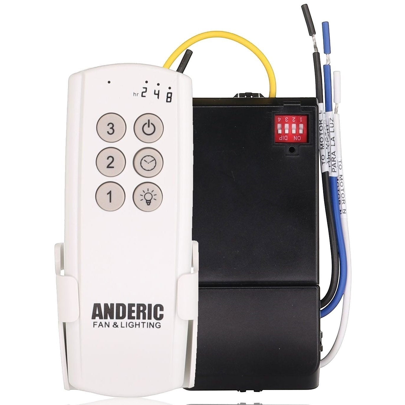 Anderic Substitute Kit for Casablanca Universal 4-Speed Ceiling Fan Remote Control Kit - 99019 [63T-AC83T-KIT]