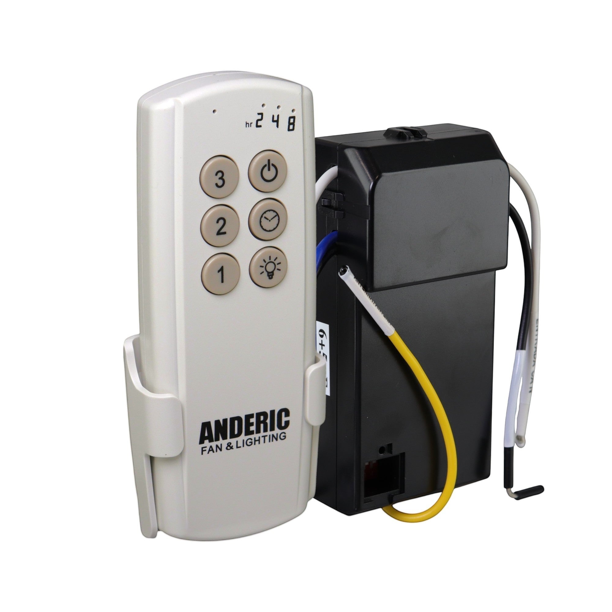 Anderic Substitute Kit for Hampton Bay A25-TX029-LR Ceiling Fan Remote Control [63T-AC83T-KIT]