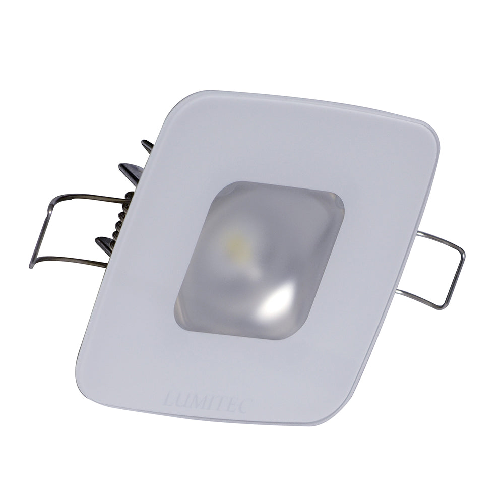 Lumitec Square Mirage Down Light - White Dimming, Red/Blue Non-Dimming - Glass Housing - No Bezel,WBAUVB01MG5JHGH