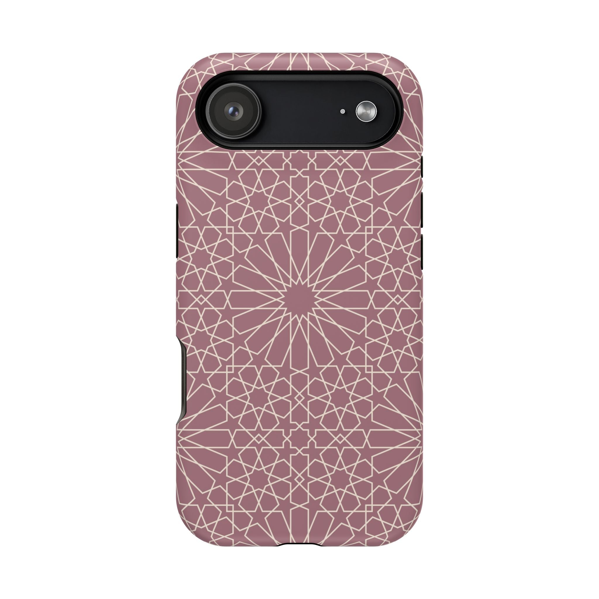 Pink Flower 🌸 Geometric Design Iphone Magnetic Tough Case