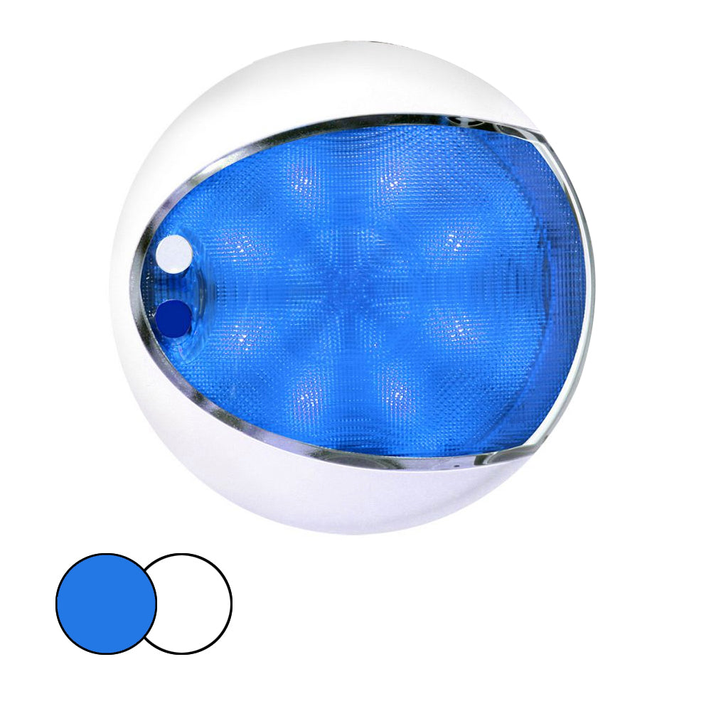 Hella Marine Euroled 175 Surface Mount Touch Lamp - Blue/White Led - White Housing,WBHOMB08268B927