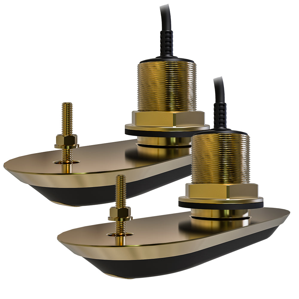 Raymarine Rv-220 Realvision 3D&Trade; Bronze Thru-Hull Transducer Pair Pack - 20&Deg; - 8M Cable &Amp; Y-Cable,WBEEAA001345326