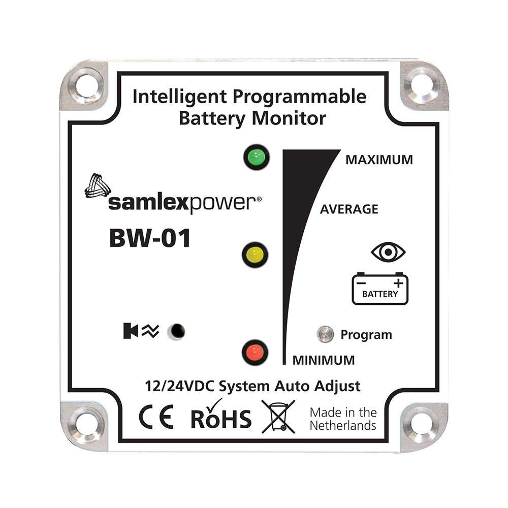 Samlex Battery Monitor - 12V Or 24V - Programmable,WBAUVA001345400