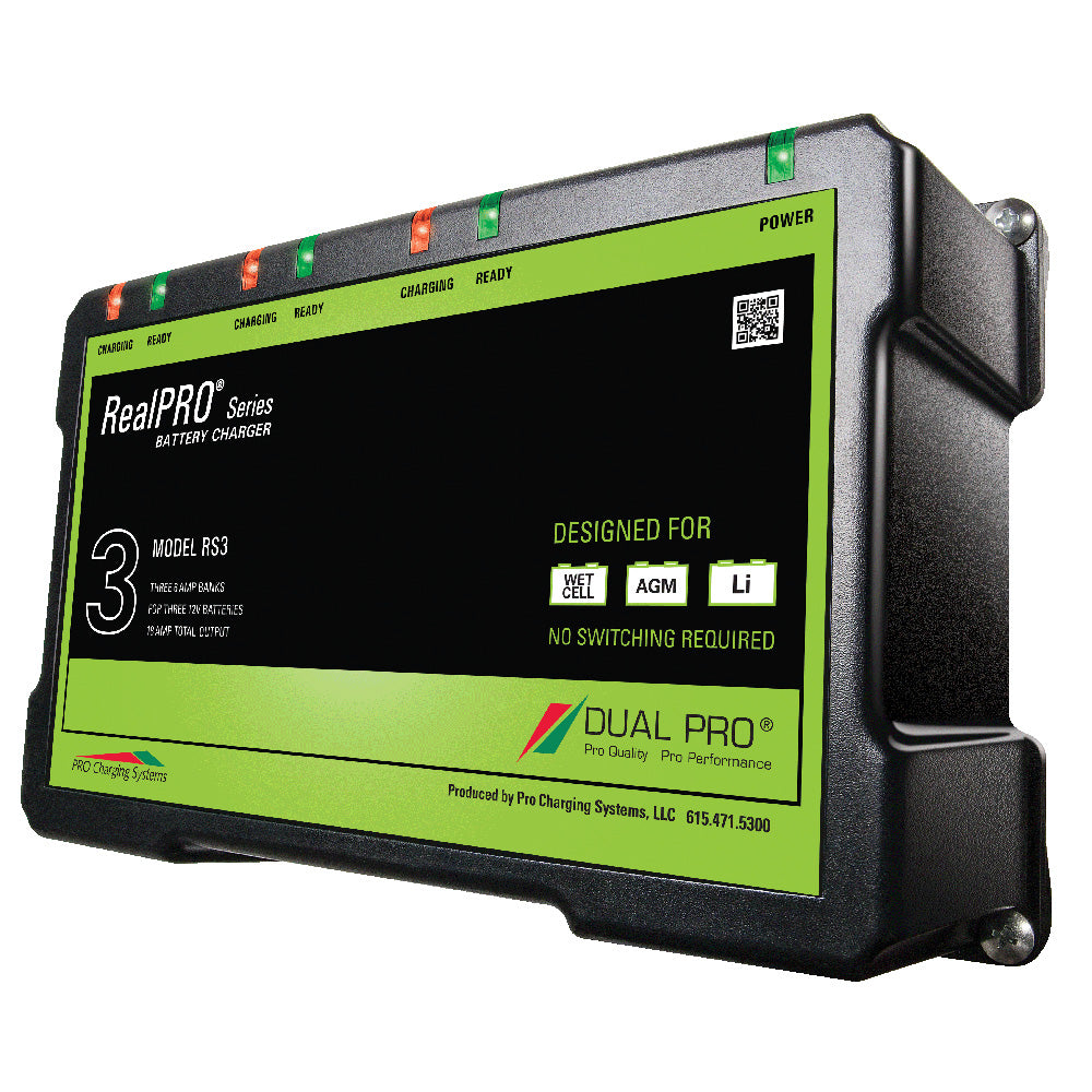 Dual Pro Realpro Series Battery Charger - 18A - 3-6A-Banks - 12V-36V,WBAUVA001345440