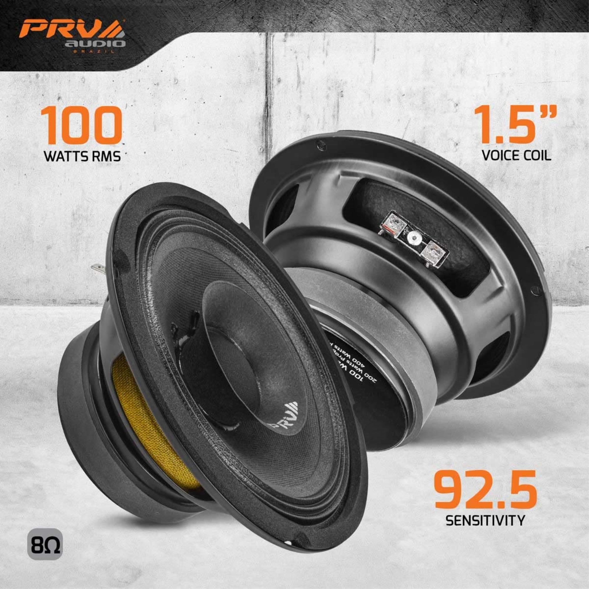 PRV AUDIO 6''FULL RANGE STAMPED STEEL BAS