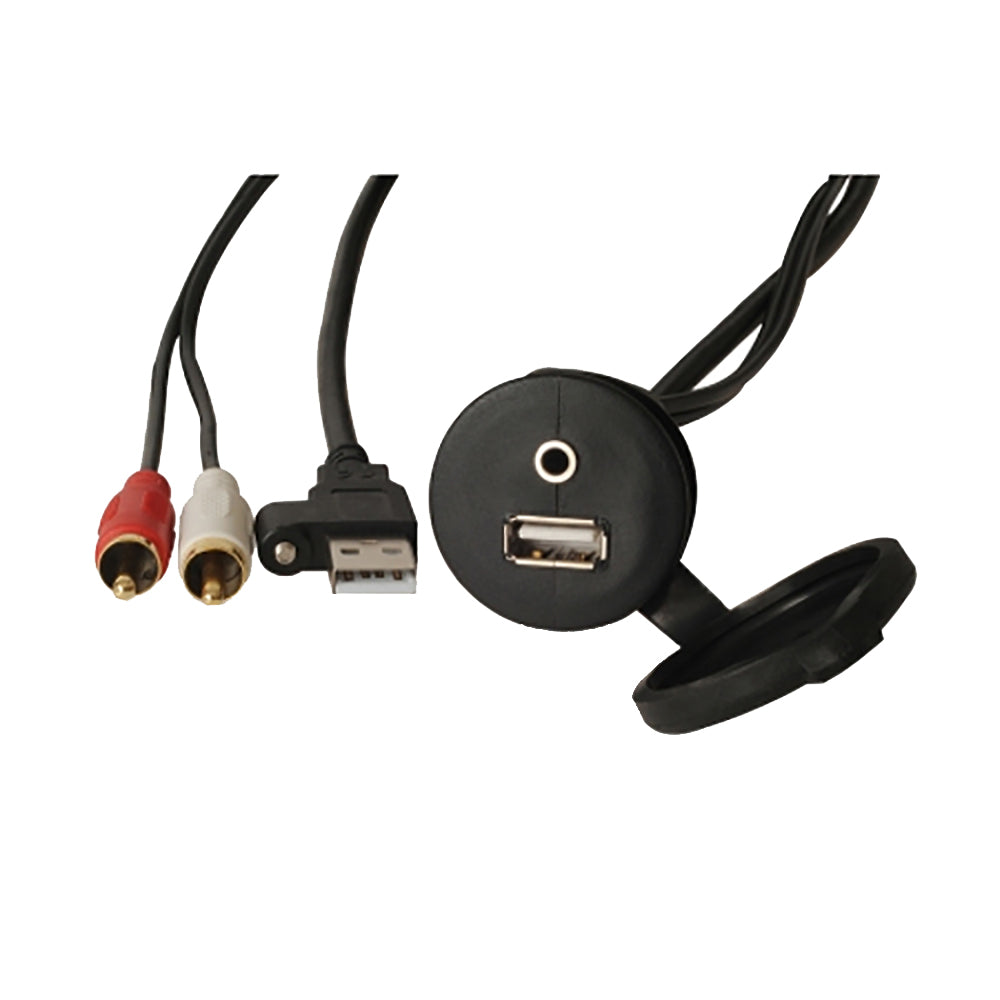 Fusion Ms-Cbuusb3.5 Panel Mount Usb &Amp; 3.5Mm Headphone Jack,WBAUVA001345555