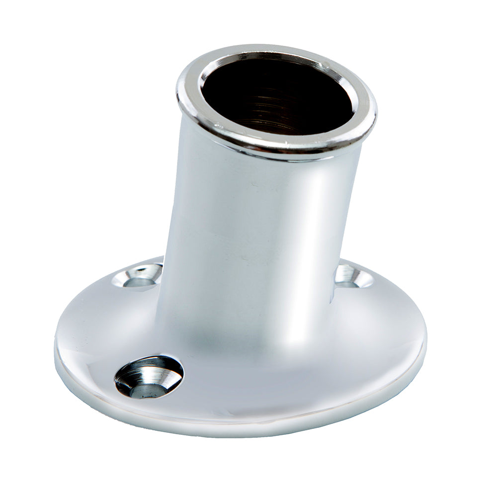 Whitecap Top-Mounted Flag Pole Socket Cp/Brass - 3/4'' Id,WBAUVA001345556