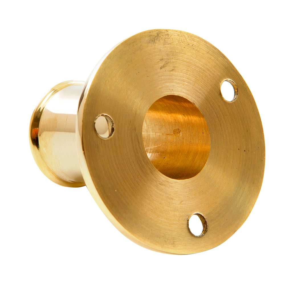 Whitecap Top-Mounted Flag Pole Socket Polished Brass - 3/4'' Id,WBAUVB09BBN6WSP