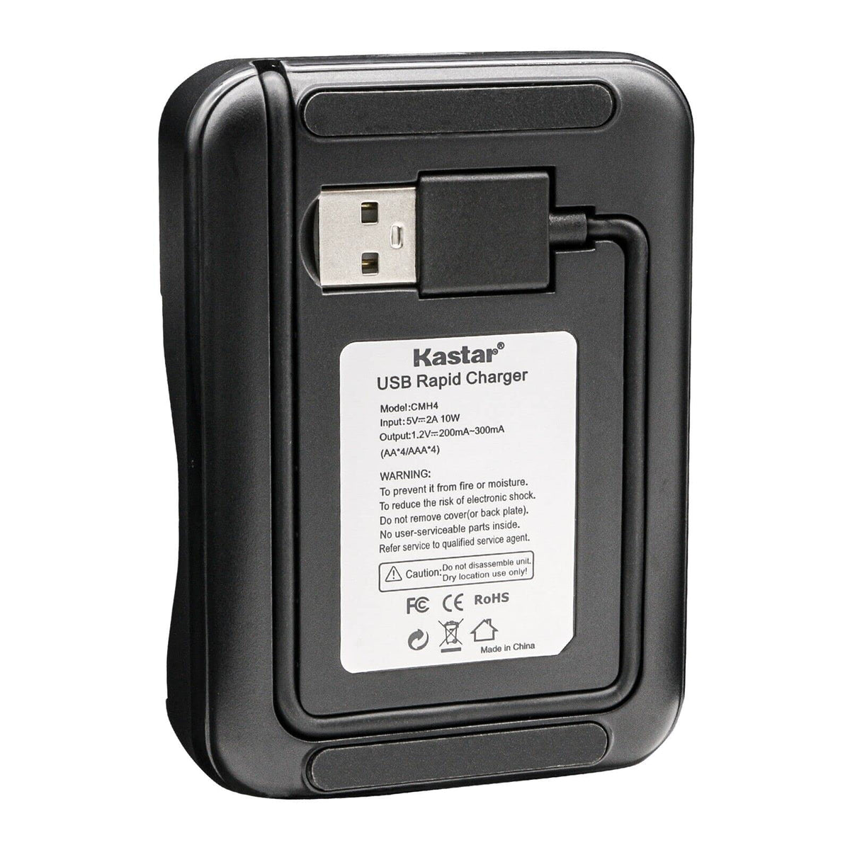 Cmh4 Kastar 4 Pack Battery And Cmh4 Smart Usb Charger Compatible With Panas ...