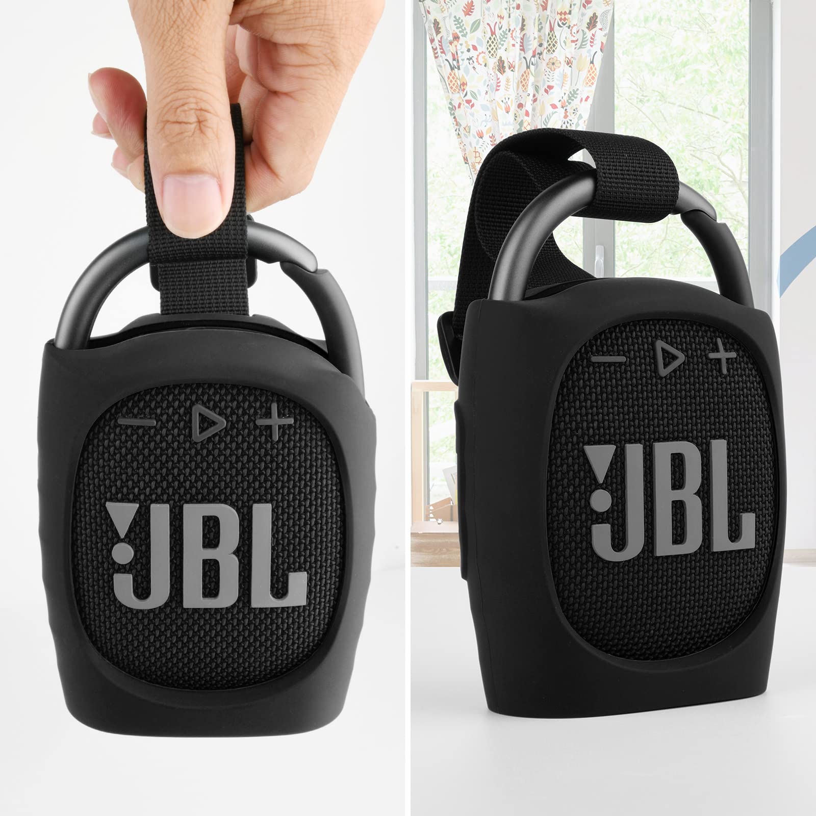 Txesign Silicone Protective Carrying Case Compatible With Jbl Clip 4 - Portable Mini Bluetooth Speaker Carrying Stand Up Cover P