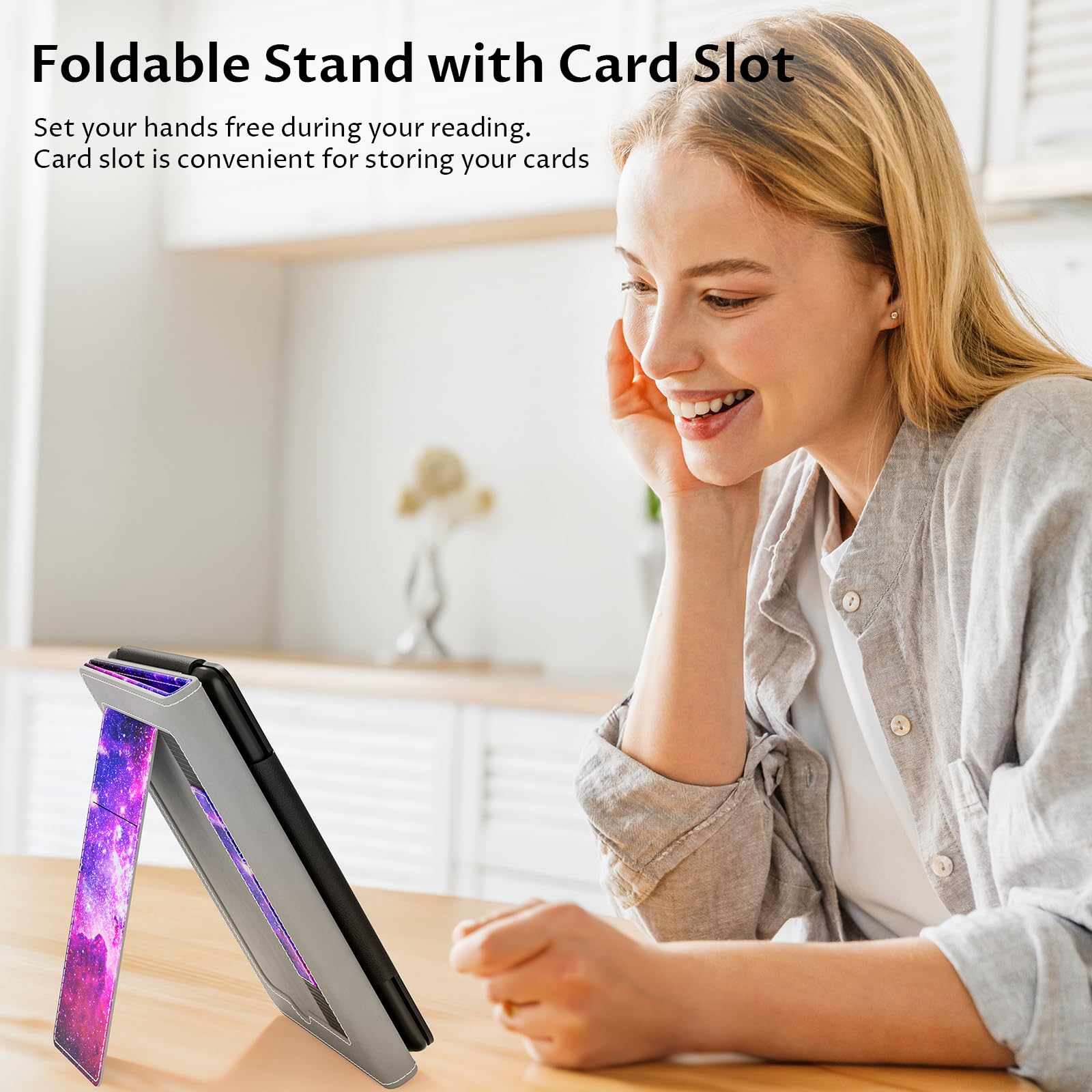 Vori Stand Case For 6'' Kindle Paperwhite (Fits 10Th Generation 2018 / All Paperwhite Generations Prior To 2018) Pu Leather Case