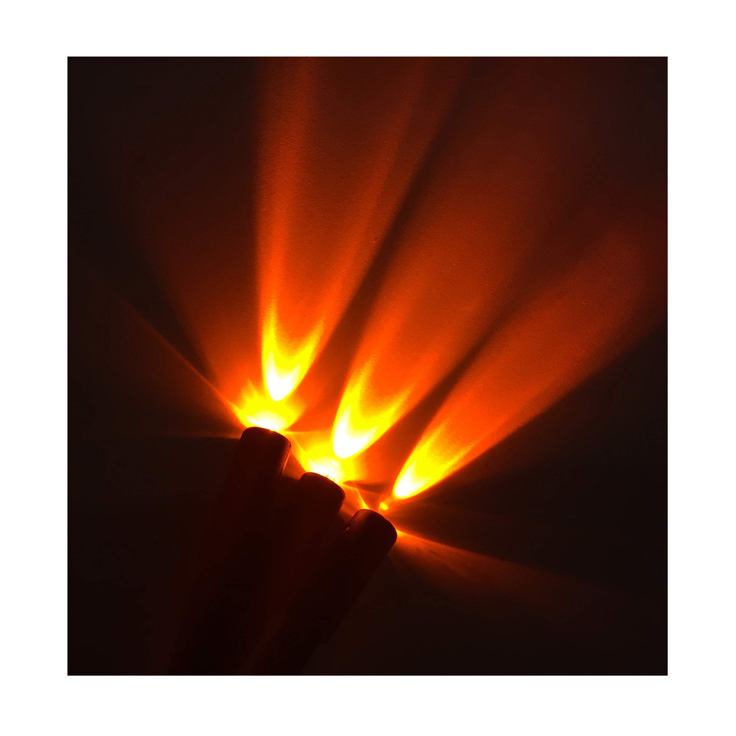 Flame Orange 3 Head Micro Special Effects Flicker Light Kit 12V 9V Dc For Theatrical Torch