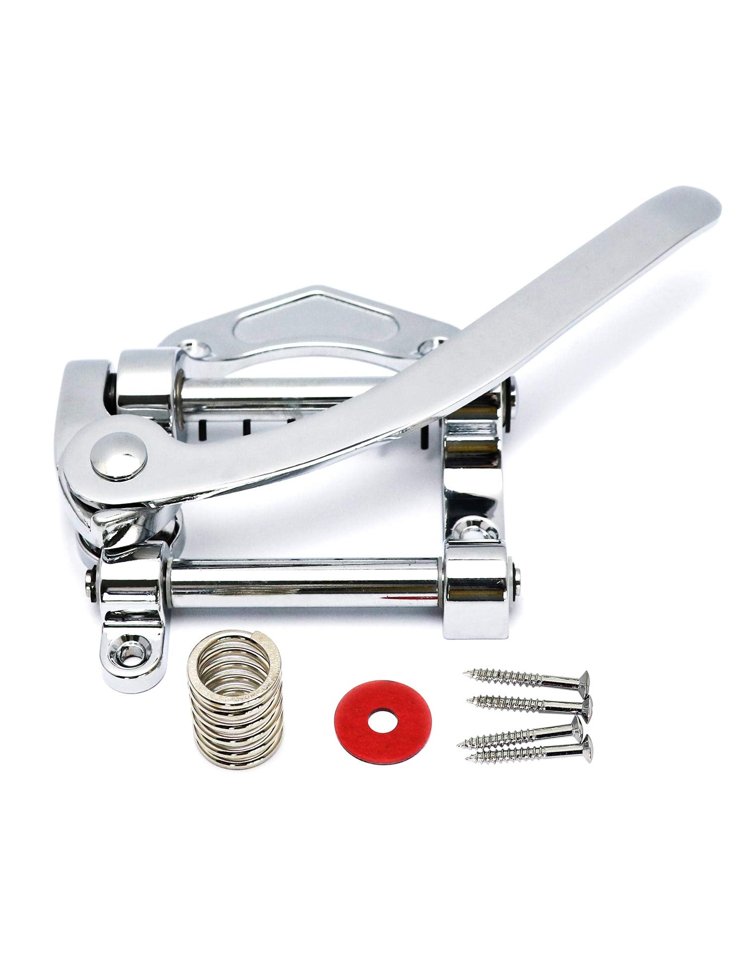 Metallor Guitar Tremolo Tailpiece Vibrato Bridge Compatible With Sg Lp Tele Style Flat Top Electric Guitar Parts Replacement Chr