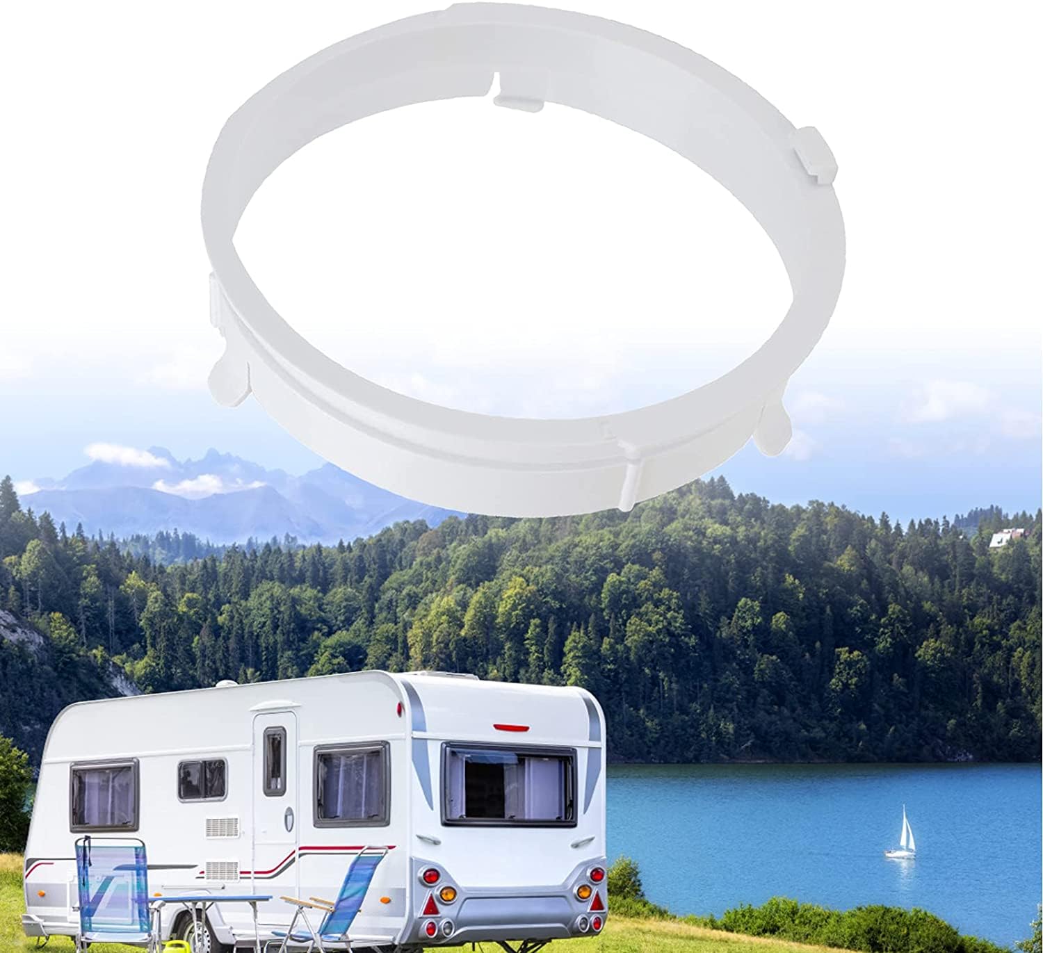 Hose Tube Connector Interface Air Conditioner Exhaust Duct Interface Abs Rv Connector Adapter For Mobile Air Conditioning Kyr 35