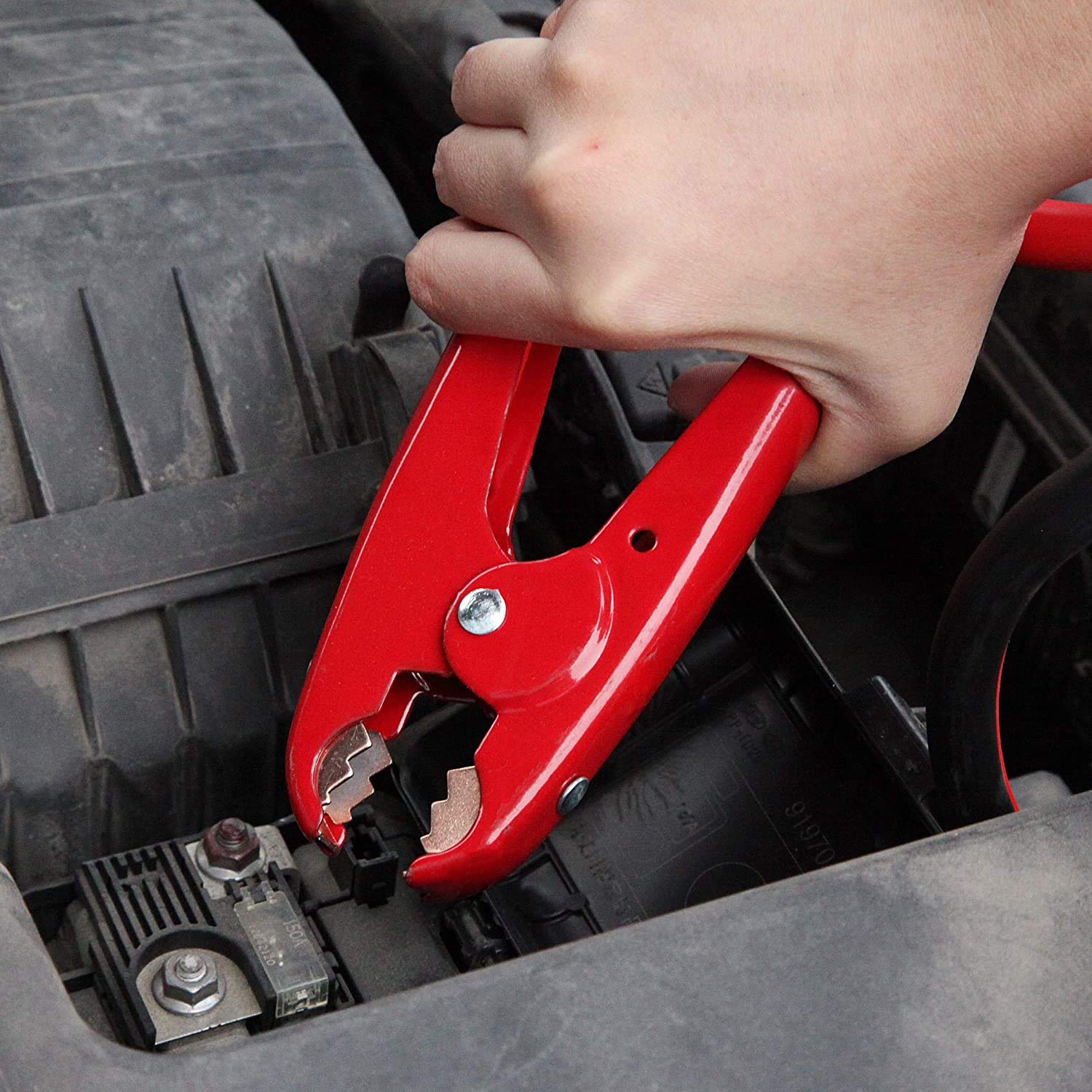 Cartman 2 Gauge 16 Feet Jumper Cable 800Amp Heavy Duty Booster Cables With Carry Bag