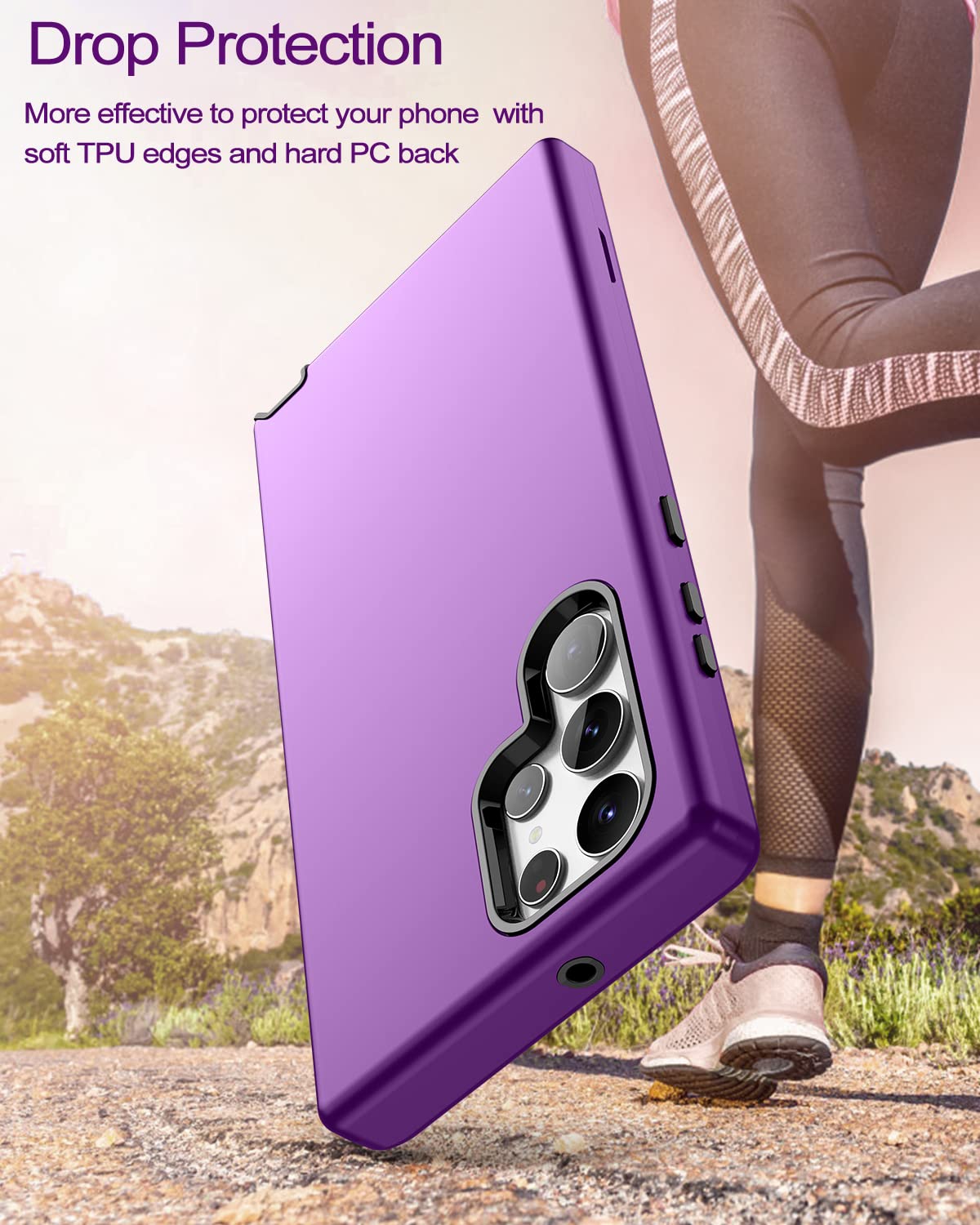 Welovecase For Samsung Galaxy S22 Ultra 5G Case, Cover 3 In 1 Full Body Heavy Duty Protection Hybrid Shockproof Tpu Bumper Three